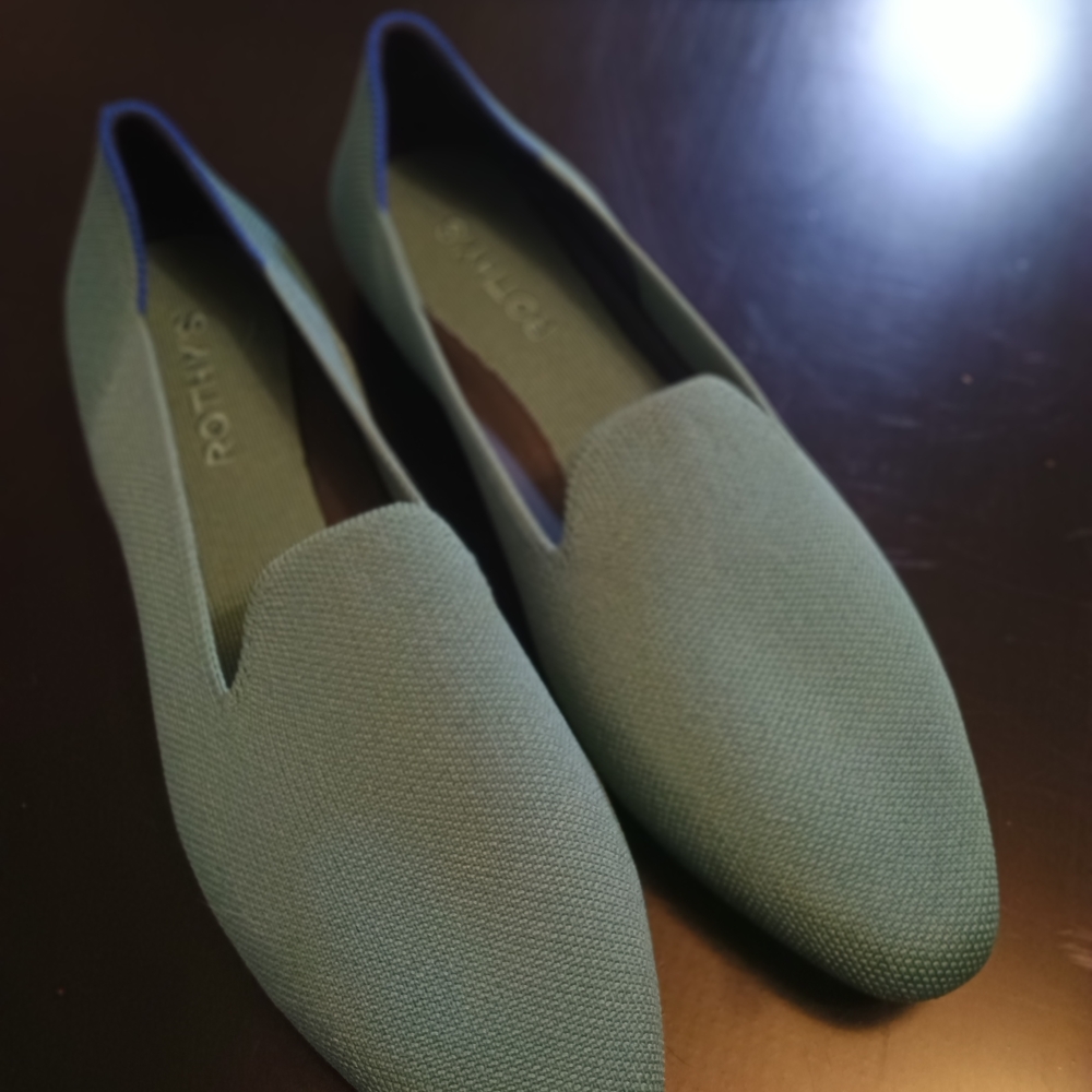 Rothy's Teal Almond Loafer